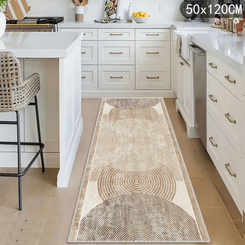 VIKAMA 幾何学模様のストライプランナーラグ 滑り止め加 - Home Bathroom Cleaning Machine のレビューと価格