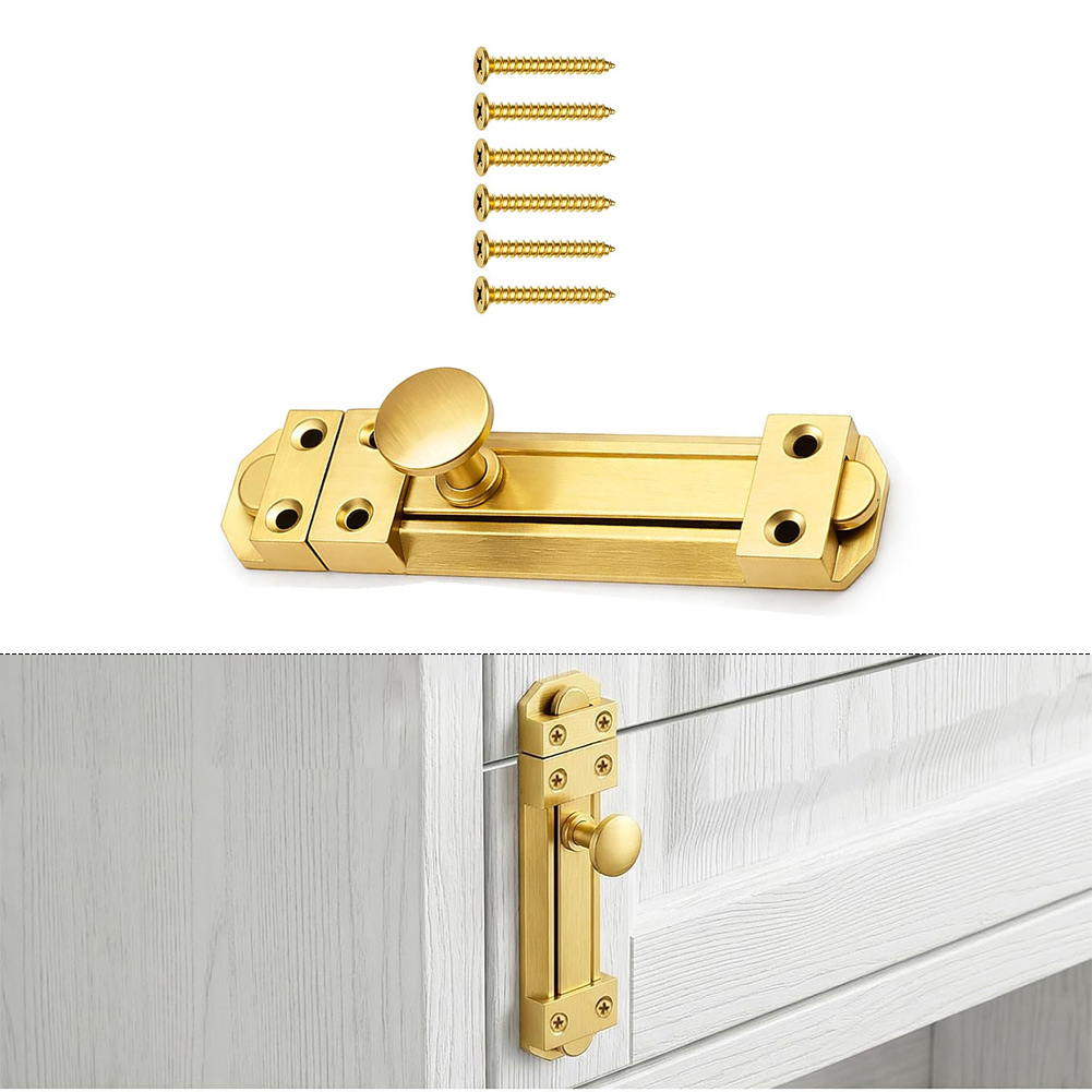 5 インチソリッドブラス引き戸ロックデューティーセキュリティ - Home Hardware Bathroom Cabinets のレビューと価格