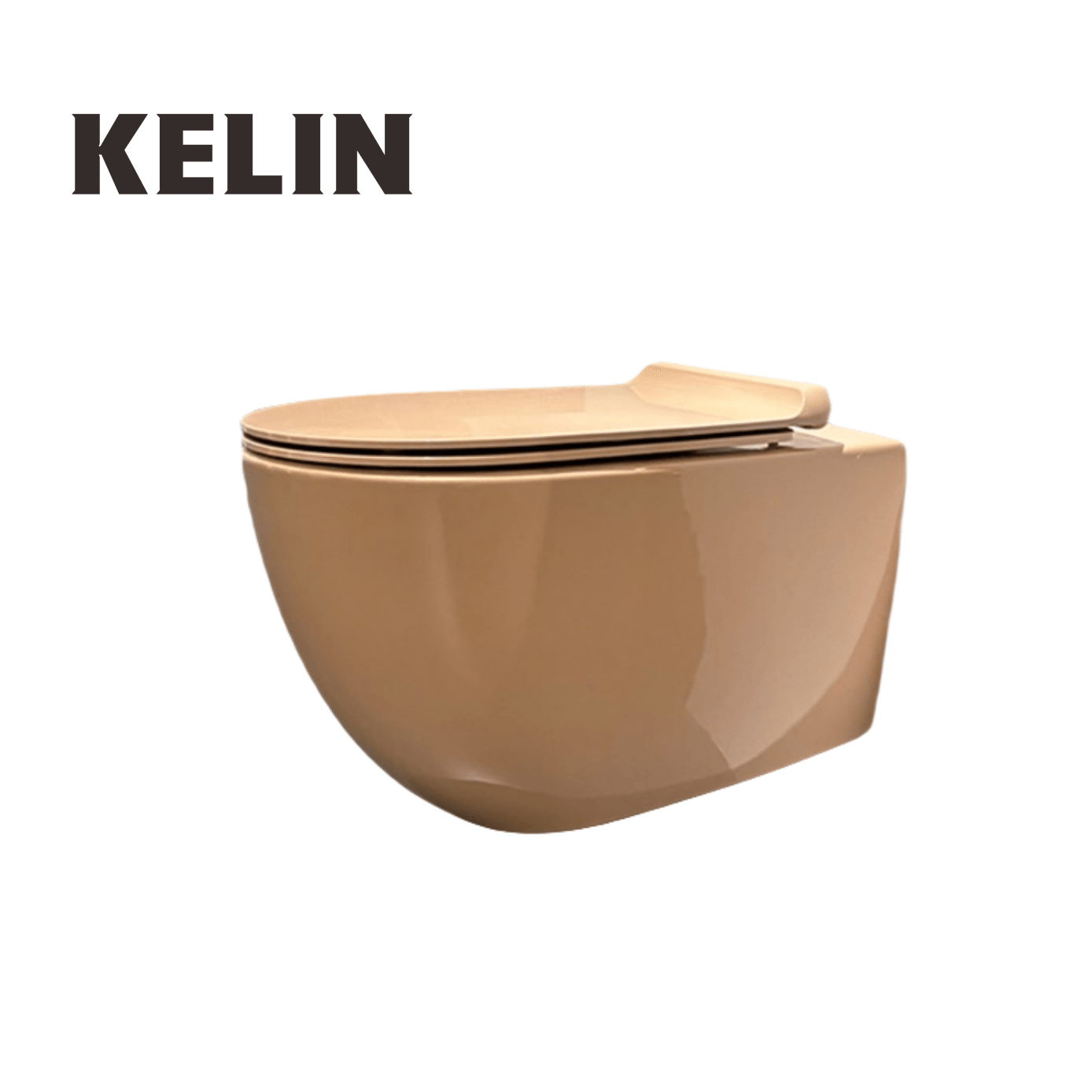 KELIN新型モダンスタイル洗浄式隠しタンクアプリコットセラ - Home Bathroom Toilet のレビューと価格