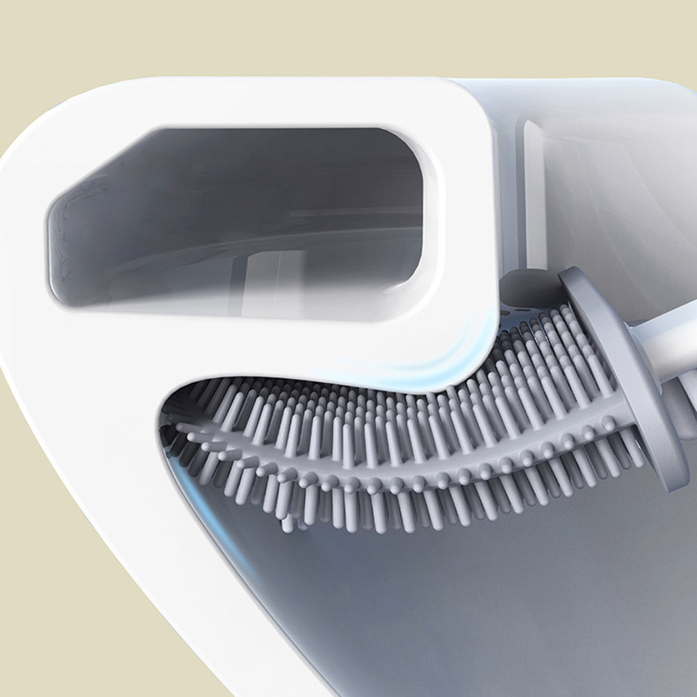 シリコーントイレブラシホルダー付き壁掛けトイレクリーニングブ - Home Bathroom Equipment のレビューと価格