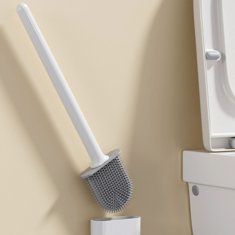 シリコーントイレブラシホルダー付き壁掛けトイレクリーニングブ - Home Bathroom Equipment のレビューと価格