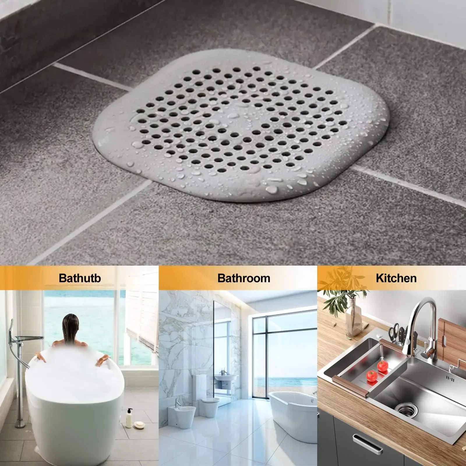 プラグストッパー キッチン排水口 シリコン製 バスルーム床  - Home Bathroom Sink のレビューと価格