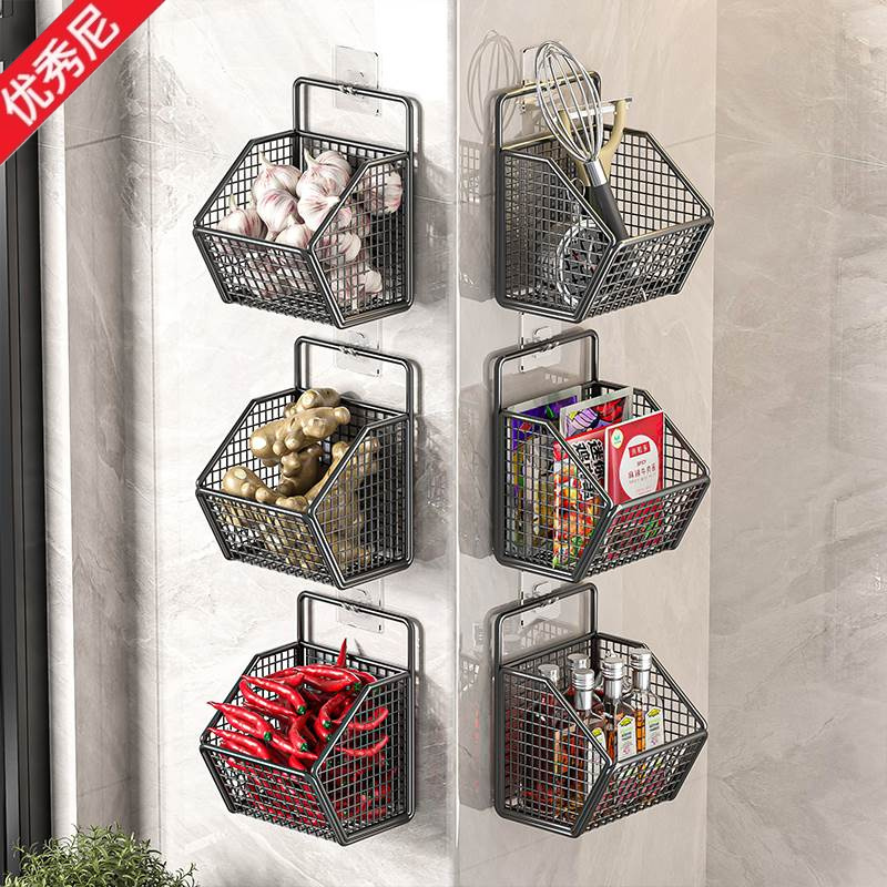壁掛け式キッチン収納ボックス　ニンニク・玉ねぎ・生姜ホルダー - Home Essentials Bathroom Storage のレビューと価格
