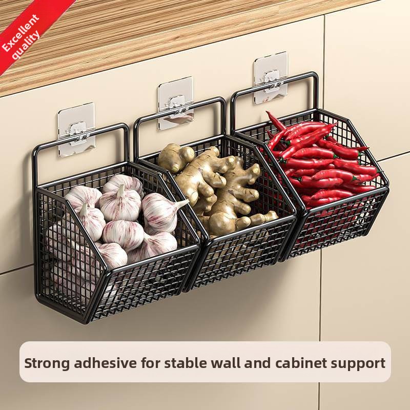 壁掛け式キッチン収納ボックス　ニンニク・玉ねぎ・生姜ホルダー - Home Essentials Bathroom Storage のレビューと価格