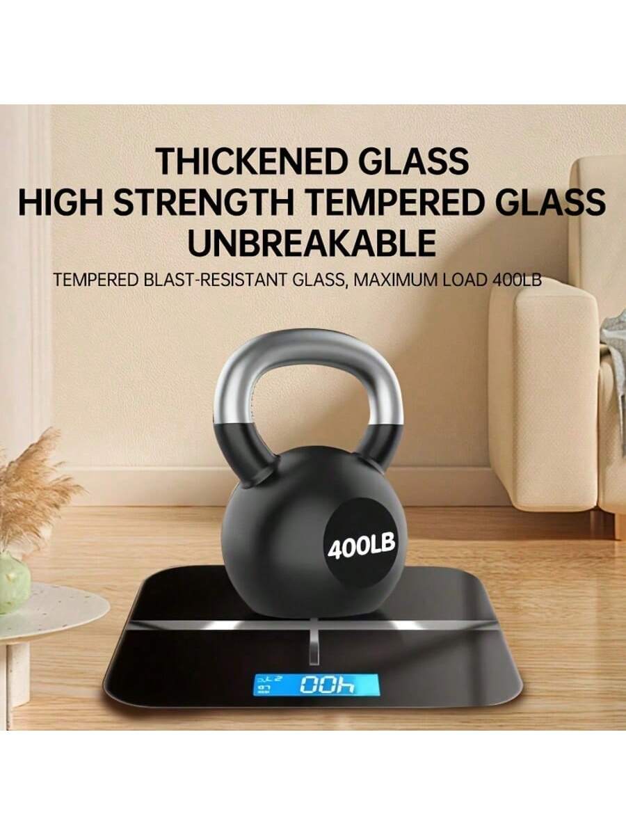 スマート多機能体脂肪＆体重計、強化ガラス製ワイドプラットフォ - Home Bathroom Scales のレビューと価格