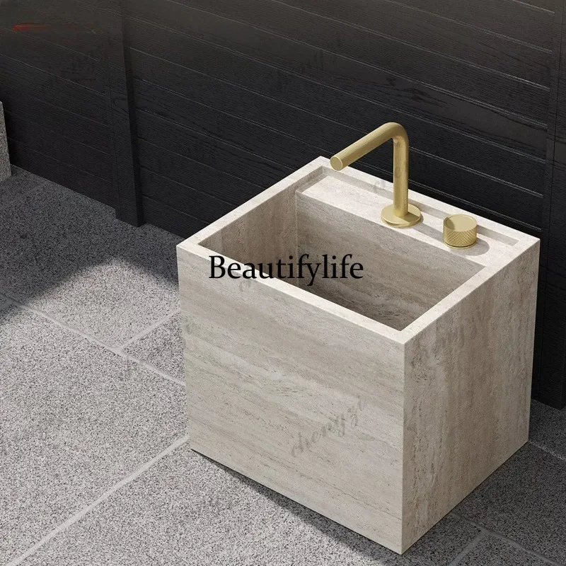 03 カスタマイズ可能なスレート製モッププール 家庭用バルコ - Home Bathroom Sink のレビューと価格