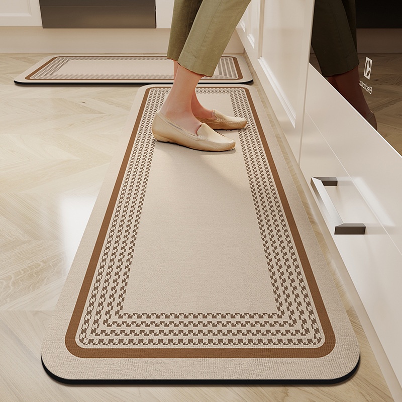 キッチン用ロングフロアマット、吸水性が高く掃除しやすいランド - Home Bathroom Cleaning Machine のレビューと価格
