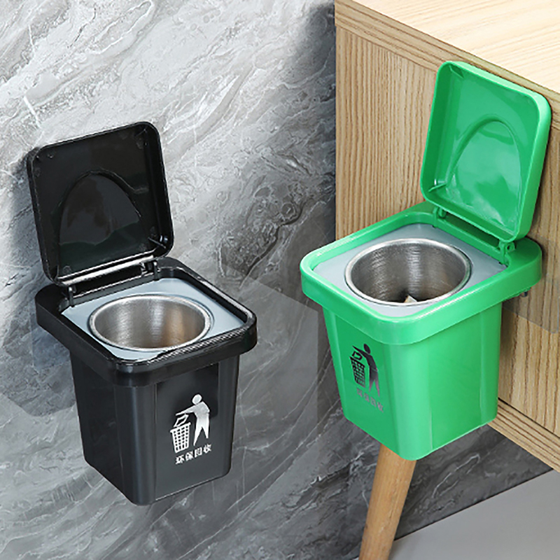 蓋付きのおしゃれなバスルーム、灰飛散防止機能付きクリエイティ - Home Bathroom Trash Can のレビューと価格