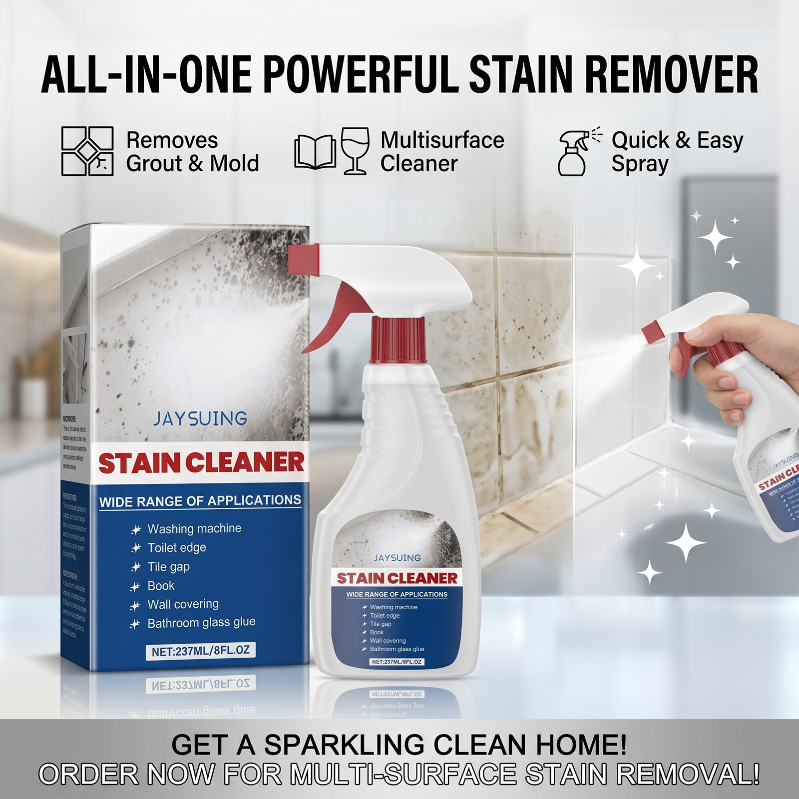 カビ取り剤 ウォールスプレークリーナー カビ汚れ除去 優しい - Home Bathroom Cleaning のレビューと価格