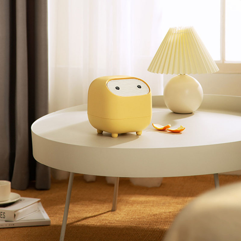 ミニデスクトップゴミ箱（蓋付き）- プレス式ゴミ箱 - オフ - Home Bathroom Trash Can のレビューと価格