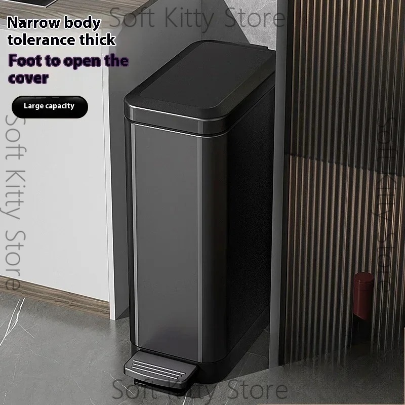 12/15/18L ゴミ箱 蓋付きステンレス製 耐臭性 家庭 - Home Bathroom Trash Can のレビューと価格