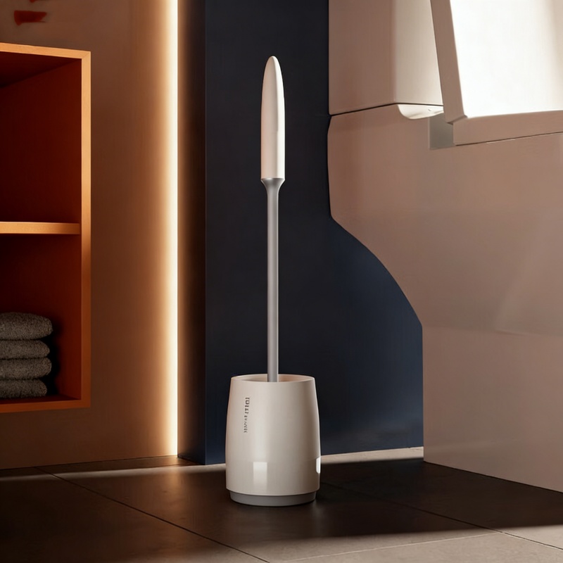 シリコン製トイレブラシ。速乾性があり、壁に取り付け可能。隙間 - Home Bathroom Cleaning のレビューと価格