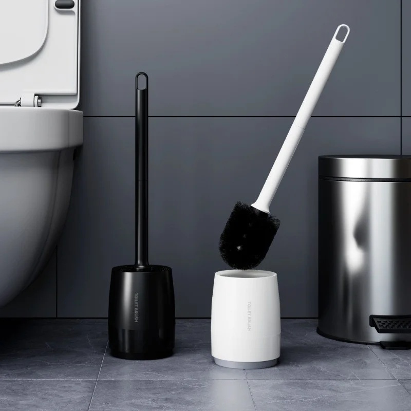 シリコン製トイレブラシ。速乾性があり、壁に取り付け可能。隙間 - Home Bathroom Cleaning のレビューと価格