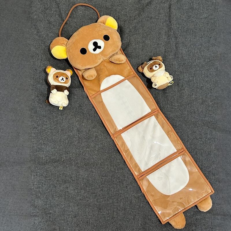 かわいいリラックマ日本の漫画壁掛け収納袋寮ベッドサイド雑貨オ - Home Bathroom Organizer のレビューと価格