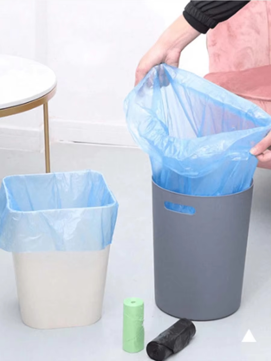 カラフルな使い捨てゴミ袋ロール多色キッチンゴミ袋防水漏れ防止 - Home Bathroom Trash Can のレビューと価格