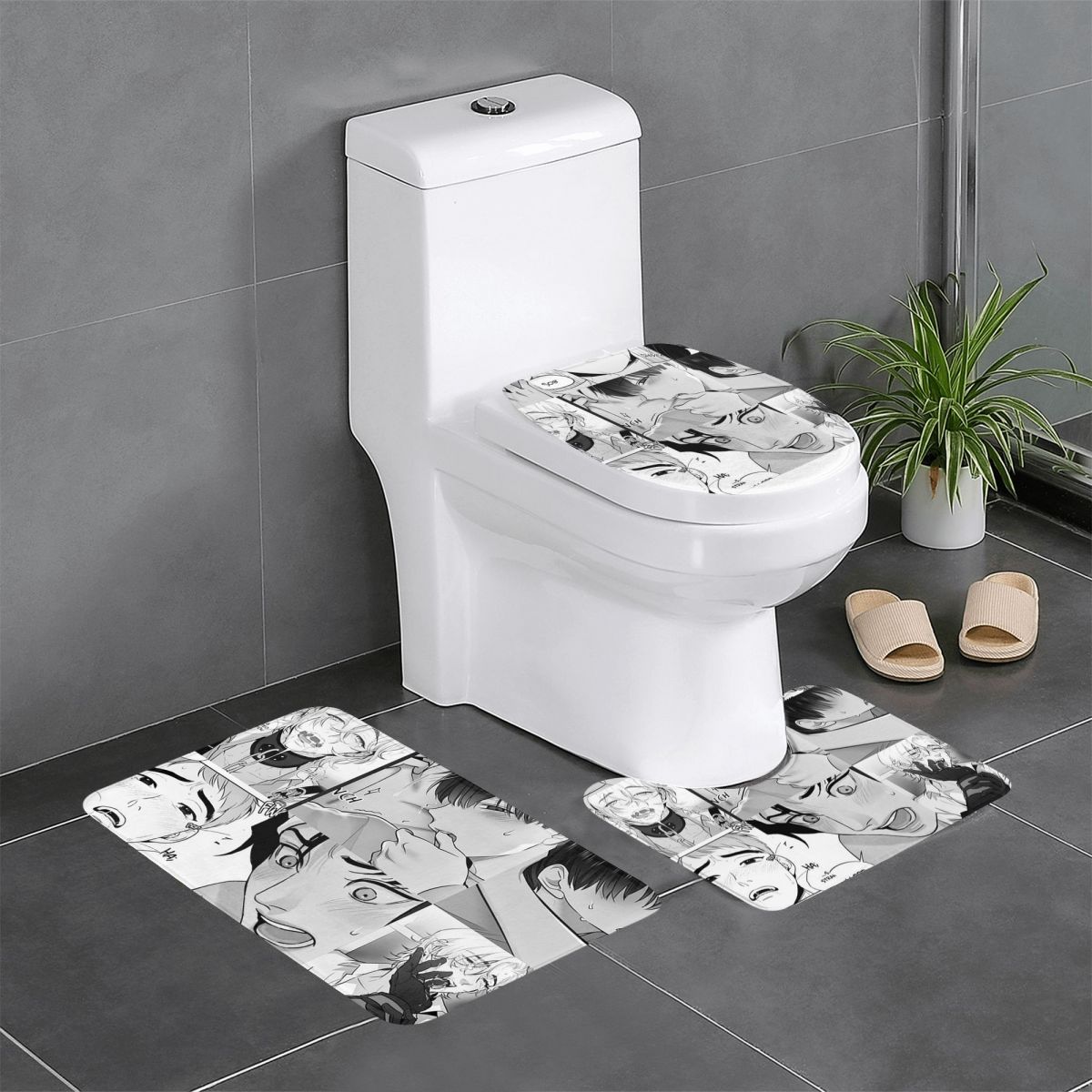 The Good Yaoi Boys 3 個バスマットバスル - Home Goods Bathroom Rugs のレビューと価格