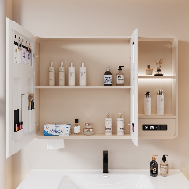 モダンな装飾品バスルームキャビネットオーガナイザーミラー化粧 - Home Bathroom Organizer のレビューと価格