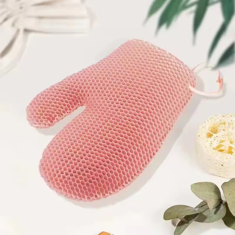 新しいハニカム構造TPU角質除去シャワーグローブ - 速乾性 - Home Bathroom Cleaning Machine のレビューと価格
