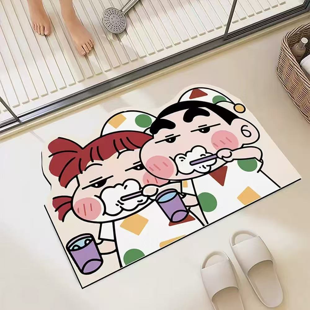 アニメ「クレヨンしんちゃん」のキャラクターが描かれた、30× - Home Bathroom Equipment のレビューと価格