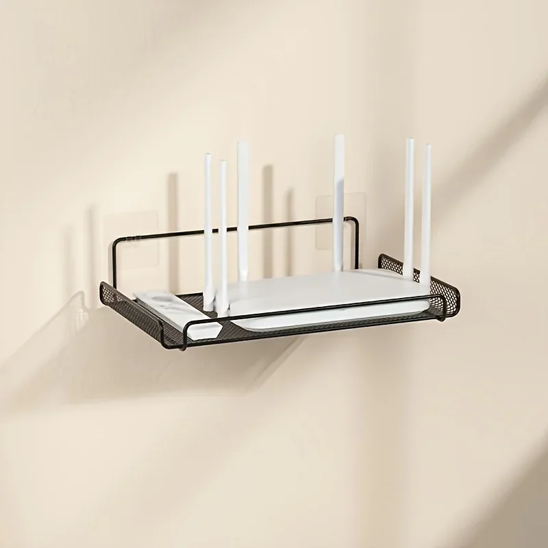 ステンレス製ルーターシェルフ 穴あけ不要 WiFi 壁掛けル - Home Bathroom Organizer のレビューと価格