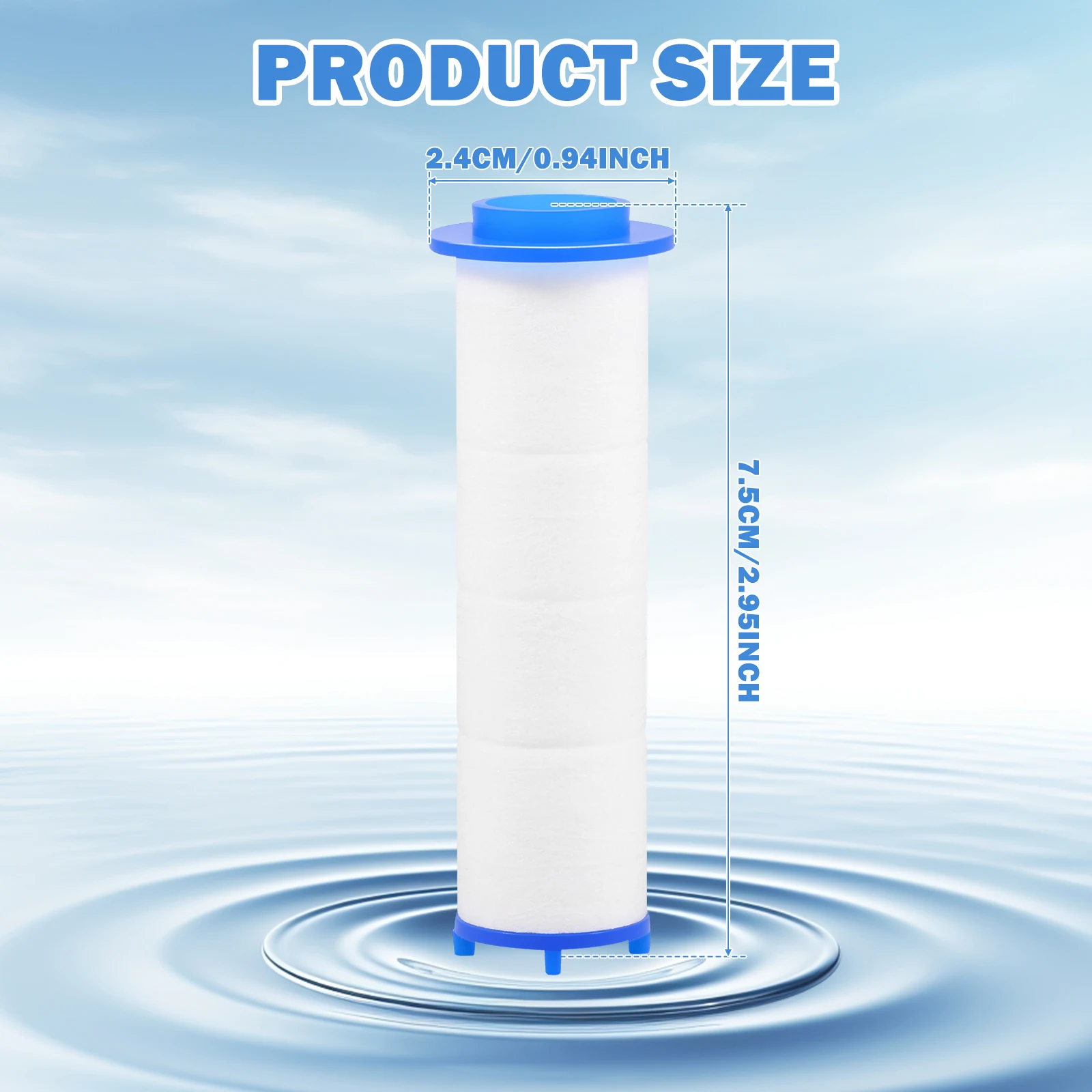 20個入りシャワーヘッドフィルター PPコットンフィルター  - Home Bathroom Water Filter のレビューと価格