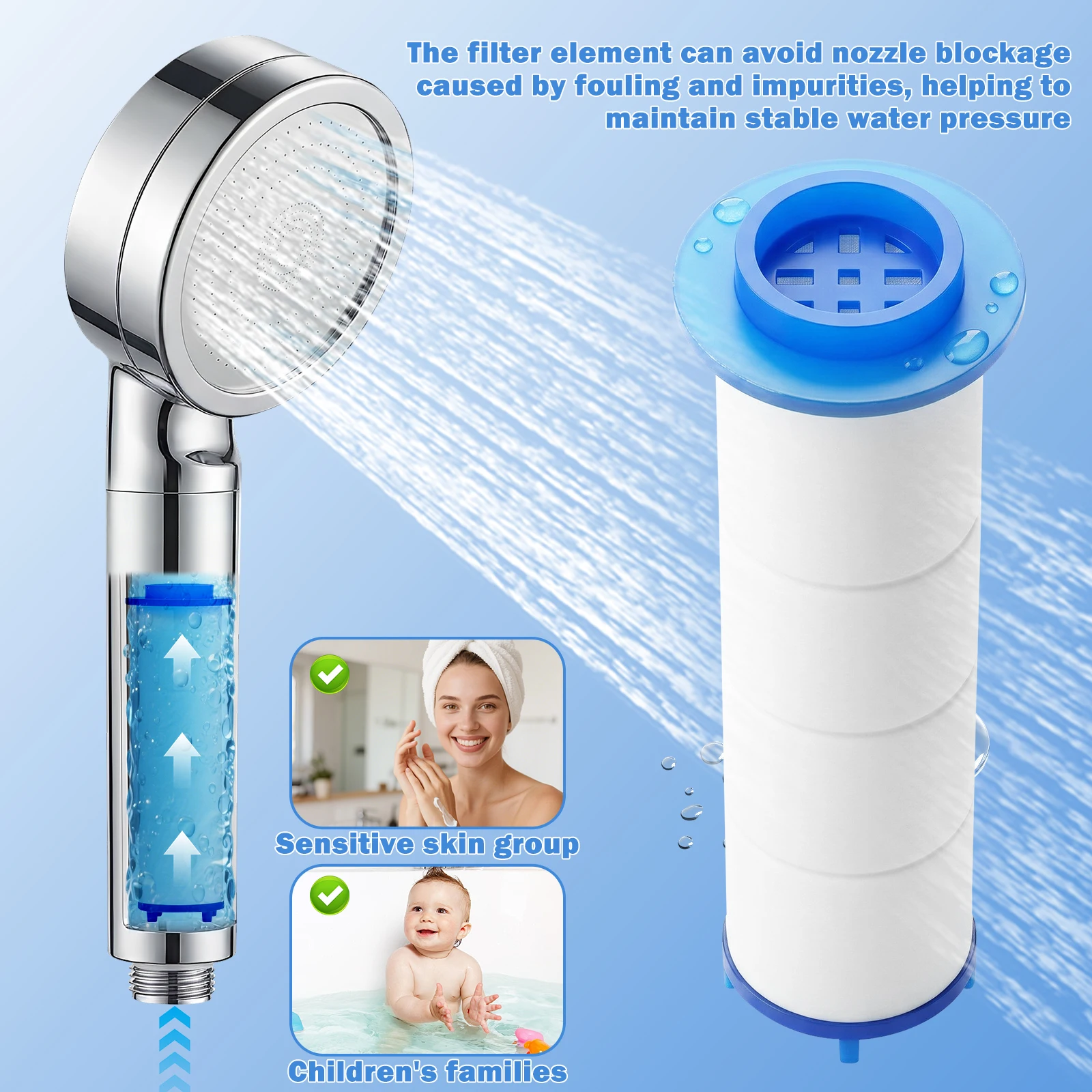 20個入りシャワーヘッドフィルター PPコットンフィルター  - Home Bathroom Water Filter のレビューと価格