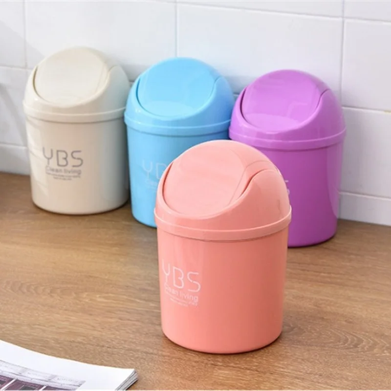 車用ユニバーサルゴミ箱 蓋付き デスクトップオフィスオーガナ - Home Bathroom Trash Can のレビューと価格