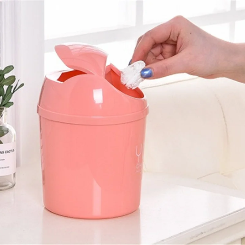車用ユニバーサルゴミ箱 蓋付き デスクトップオフィスオーガナ - Home Bathroom Trash Can のレビューと価格